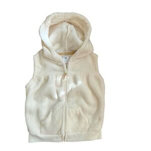 Carter’s Baby Toddler Girl Hooded Fleece Vest Sz 24M Zip Up Outdoor Holiday